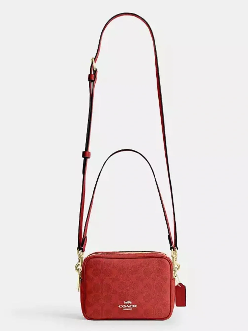 NWT Coach! Mini Carey Crossbody Bag In Signature Canvas ♥️